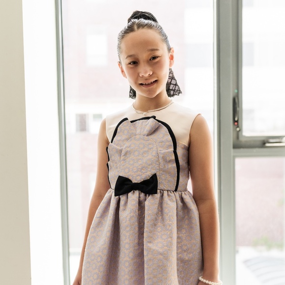 GIRLS JACQUARD DRESS - Picture 3 of 6